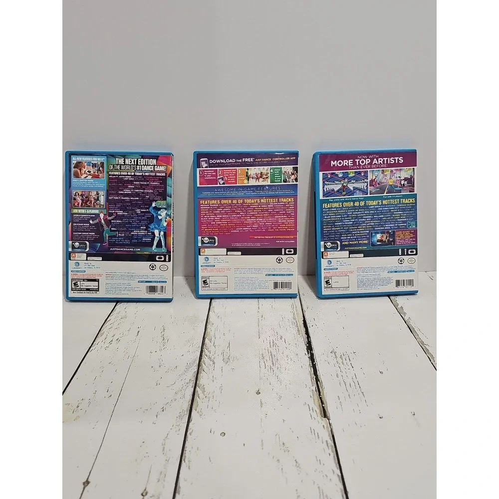 Wii U LOT of 3 Just Dance 2014 2015 2016 Nintendo Game